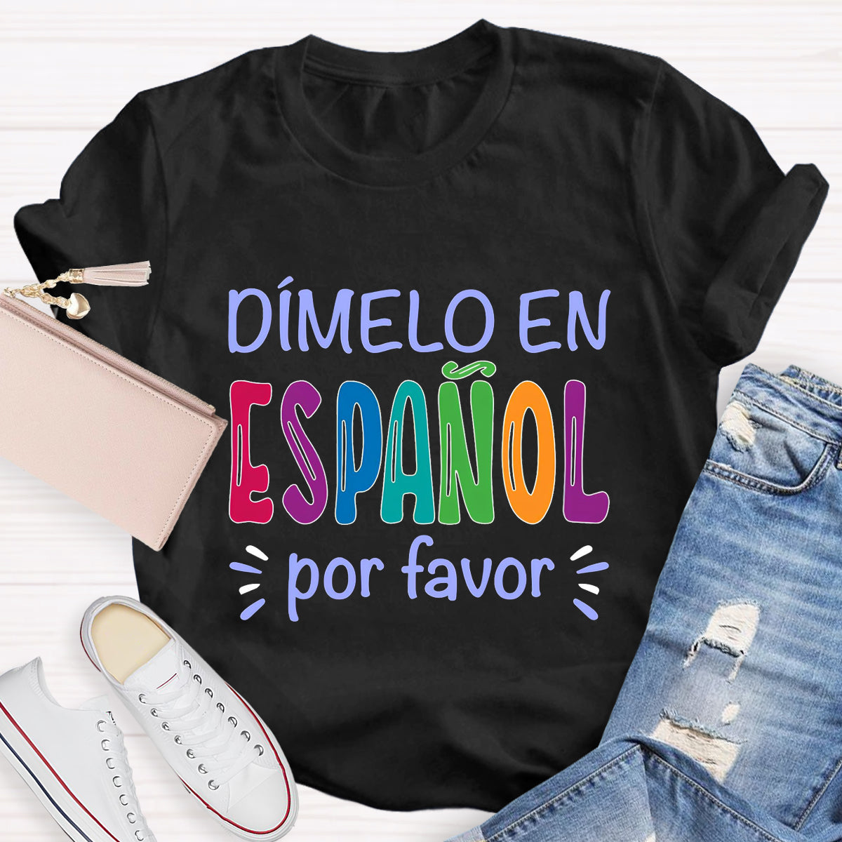 Dimelo En Español Por Favor Spanish Teacher T-Shirt