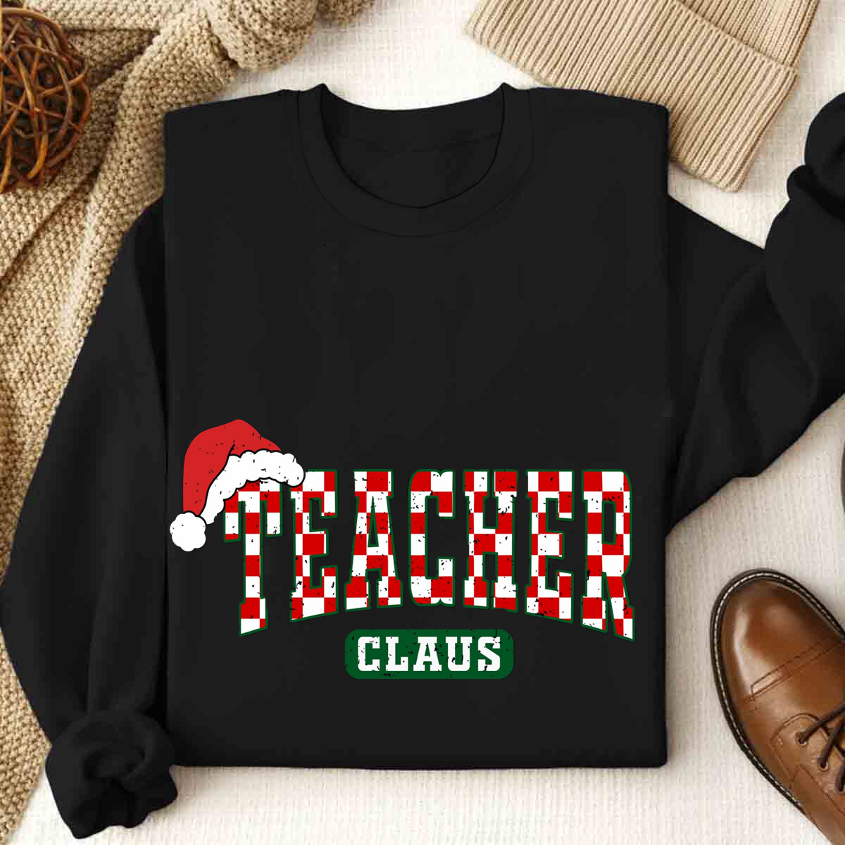 Teacher Claus Christmas Sweatshirt