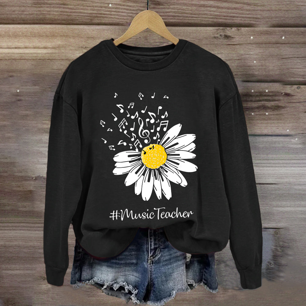 Sunflower Music Teacher Sweatshirt