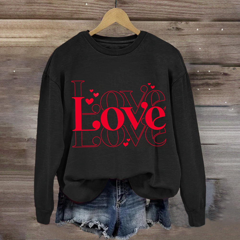 Cute Valentine Heart Sweatshirt