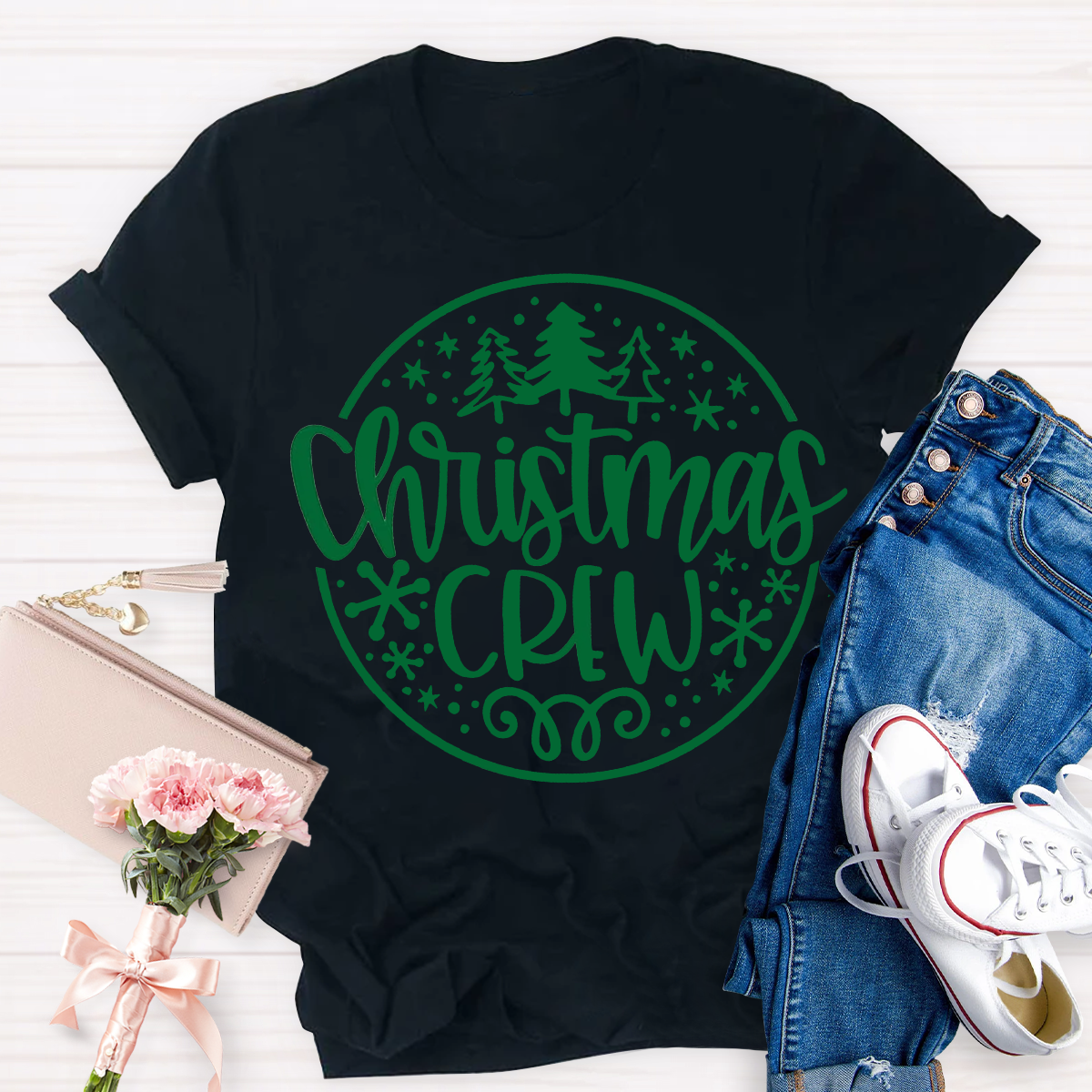 Christmas Crew Teacher T-Shirt