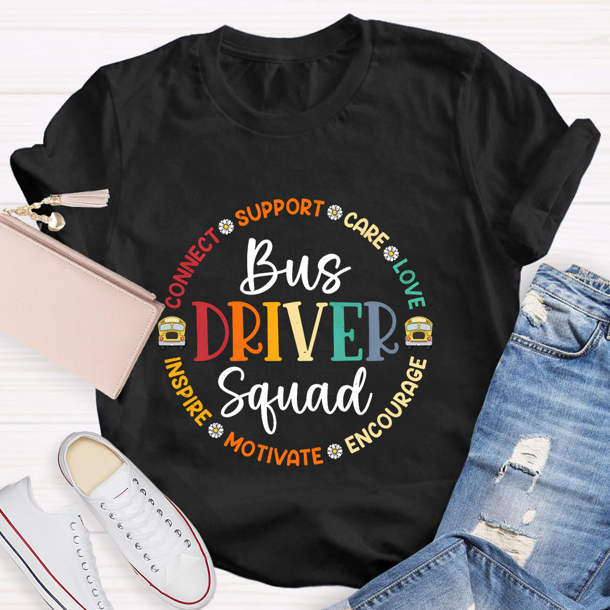 Bus Driver Squad Teacher T-Shirt