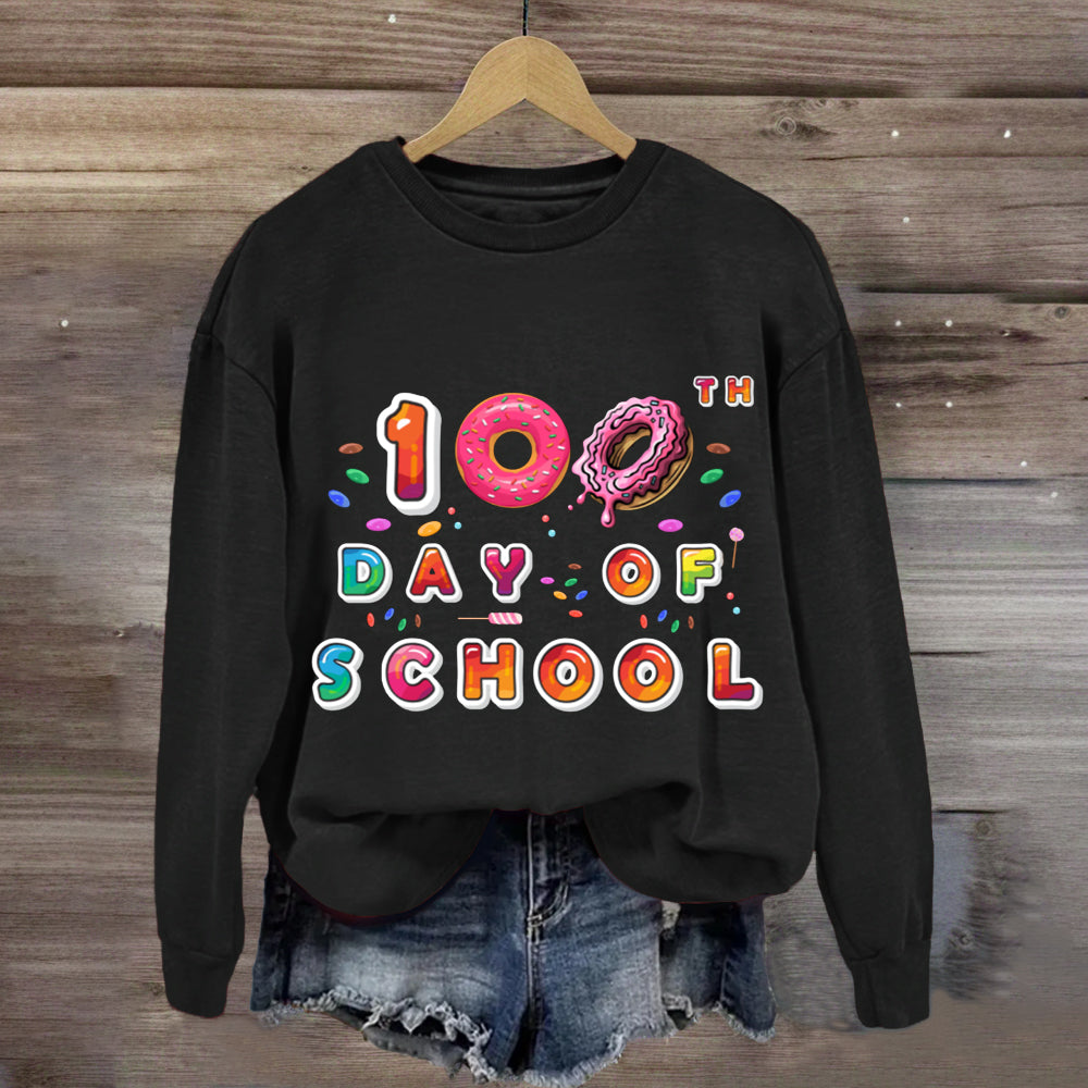 100th Day Of School Donut Sweatshirt