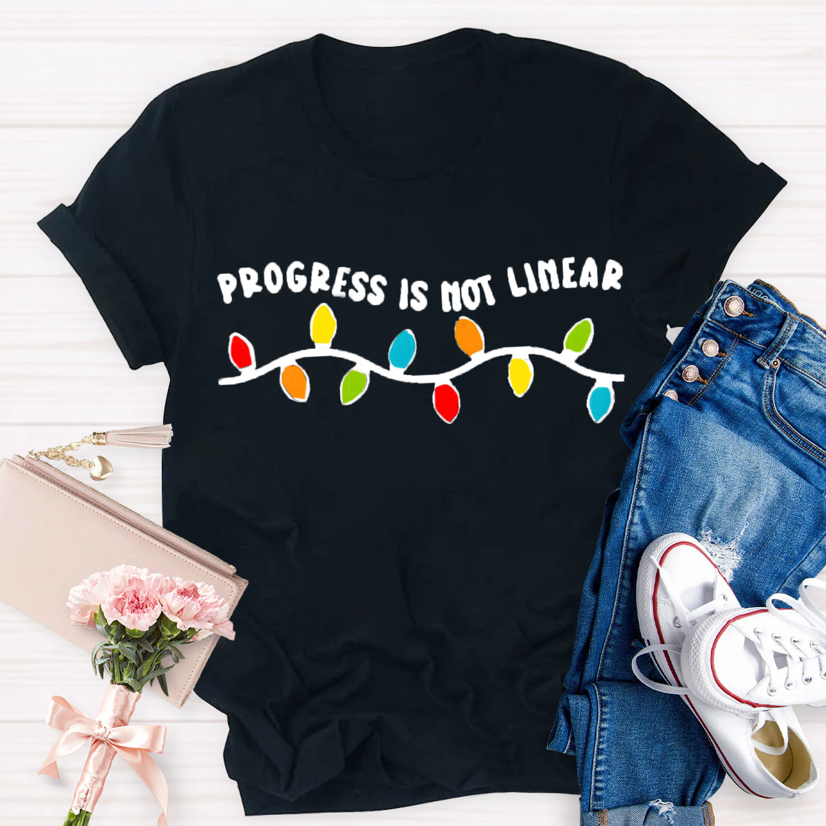 Progress Is Not Linear Test Day T-Shirt