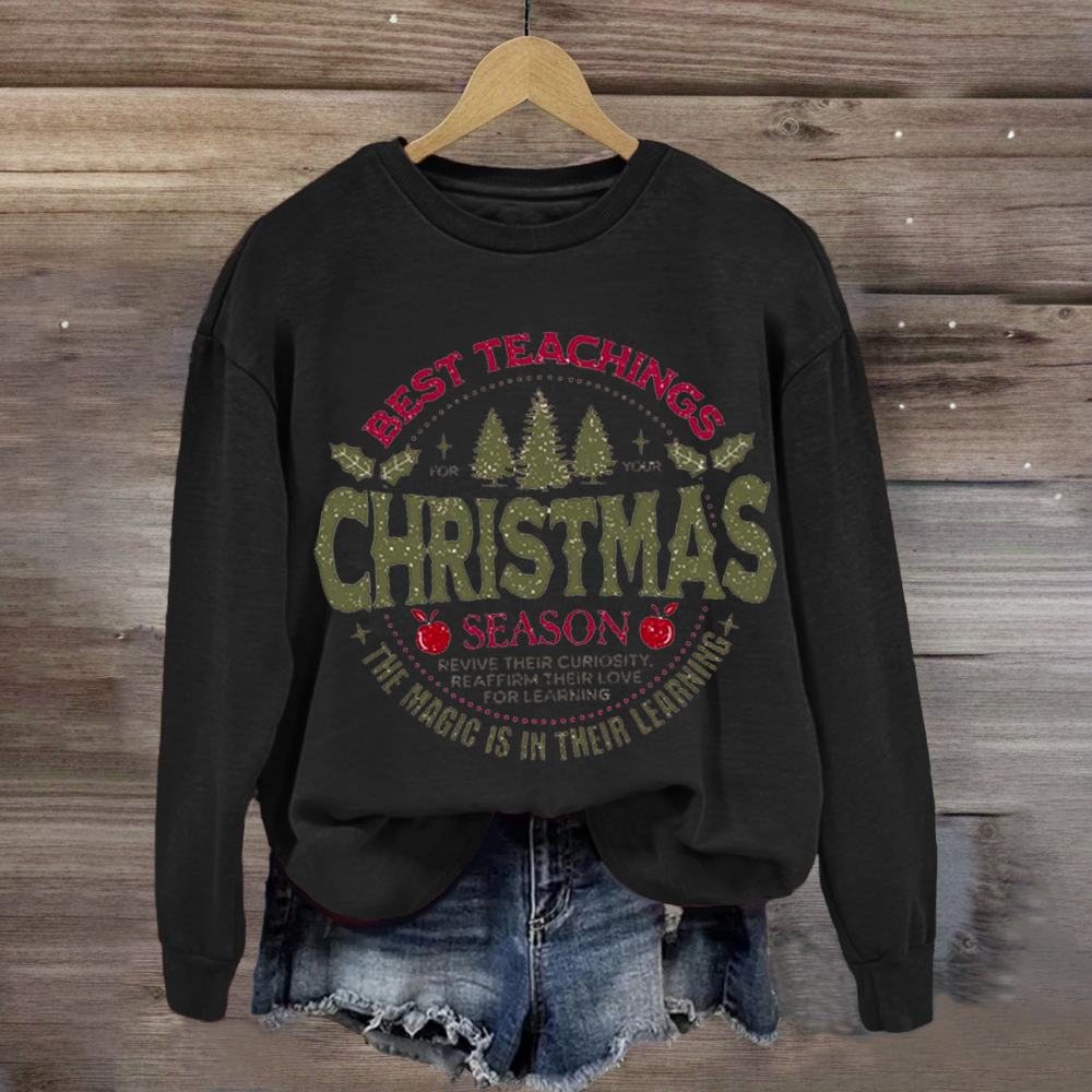 Comfort Colors Christmas Teacher Sweatshirt