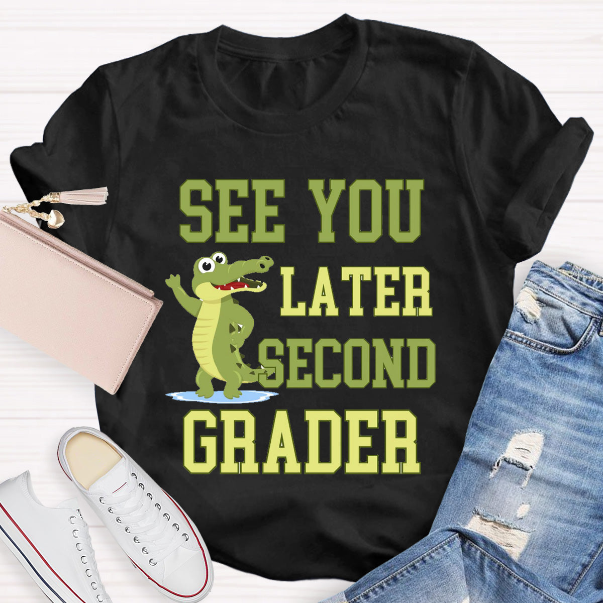 Personalized Grade See You Later Second Grader Teacher T-Shirt