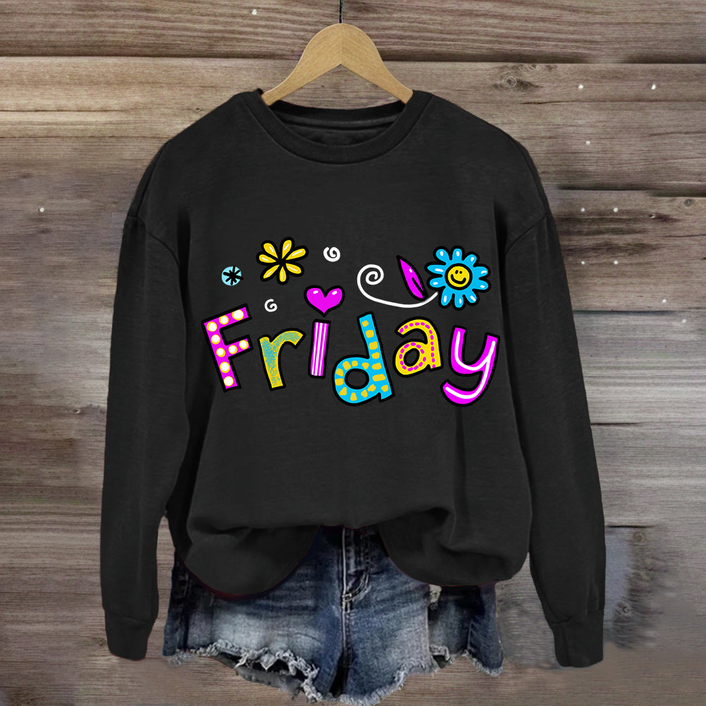 Happy Friday Teacher Sweatshirt