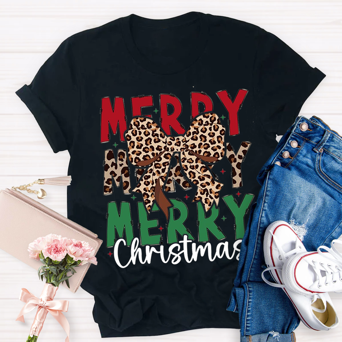 Cute Merry Christmas Teacher T-Shirt