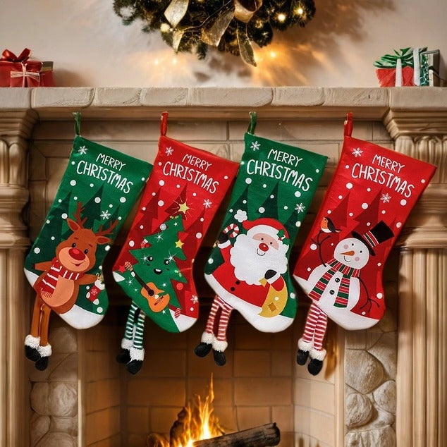 Gift Bag Christmas Tree Ornaments Gift Socks Fireplace Pendants