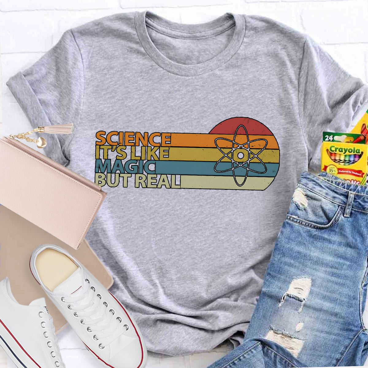 Science Is Like Magic But Real Teacher T-Shirt