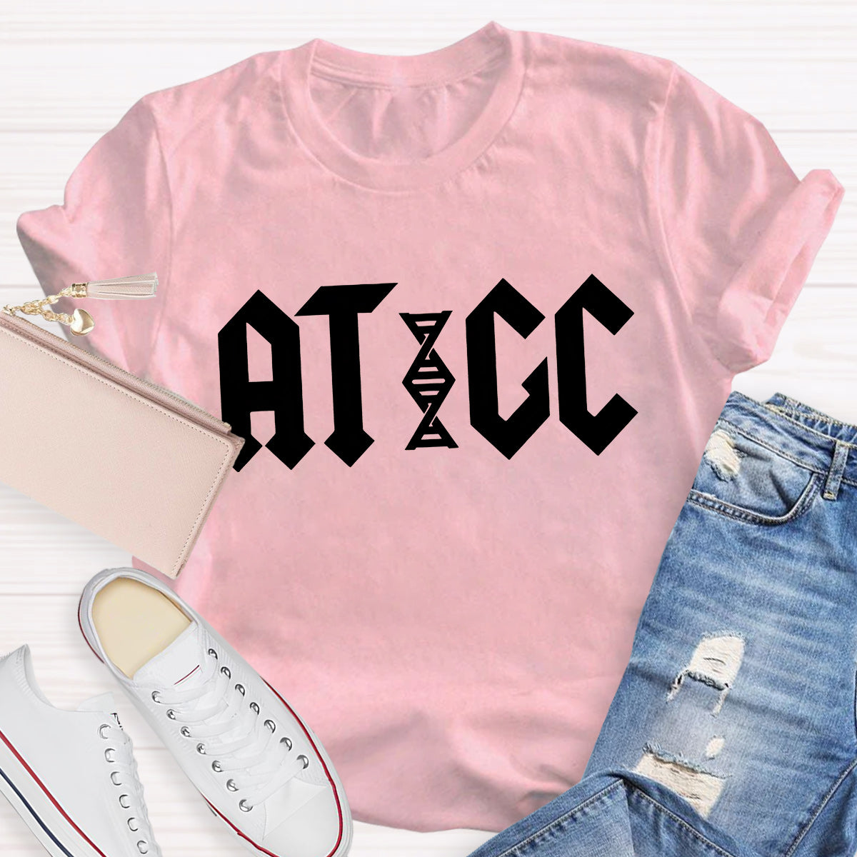 ATGC Molecular Biology Genetics Teacher T-Shirt