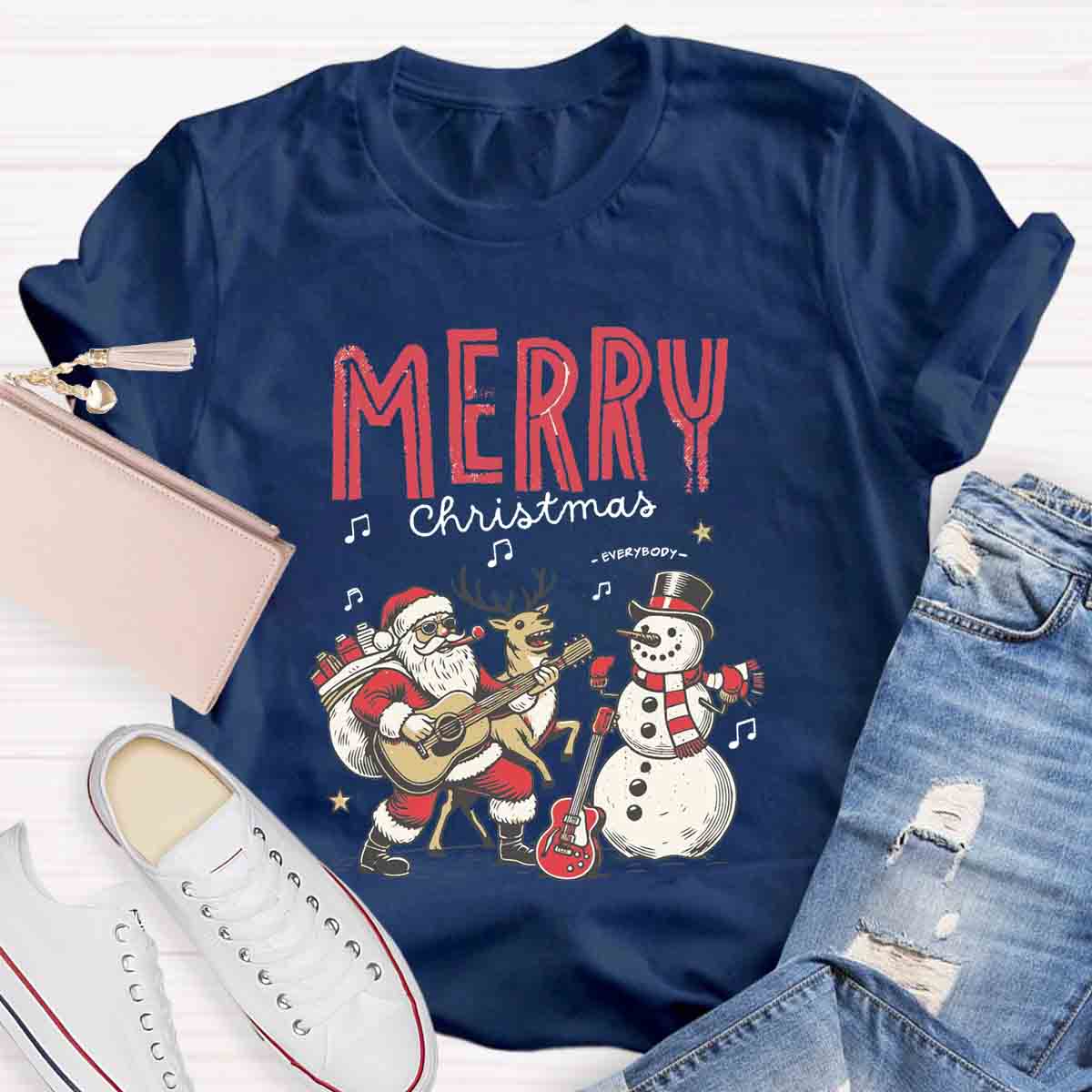 Merry Christmas Music Teacher T-Shirt