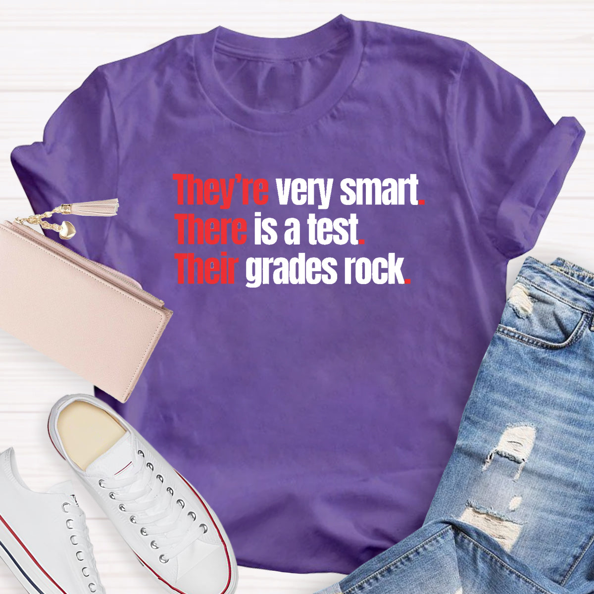 They're Very Smart There Is A Test Their Grades Rock T-Shirt