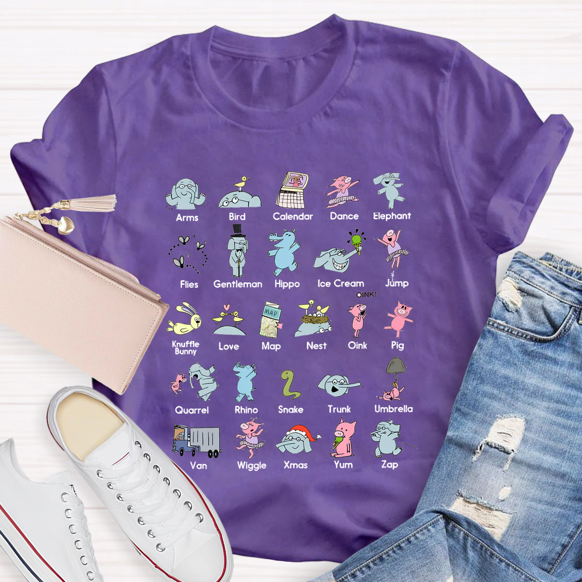 Alphabet Children's Book Teacher T-Shirt