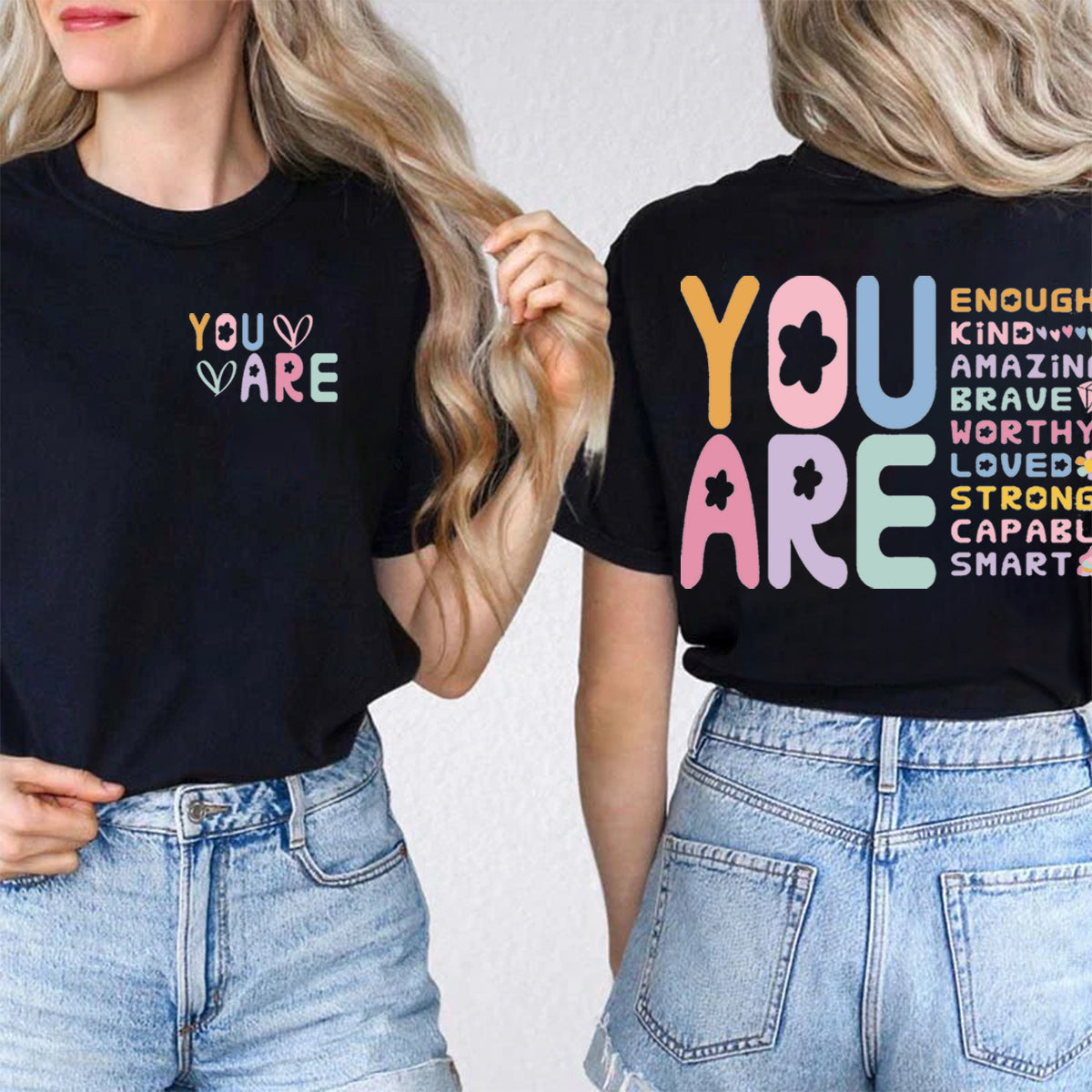 You Are Loved Strong Double Printed T-shirt