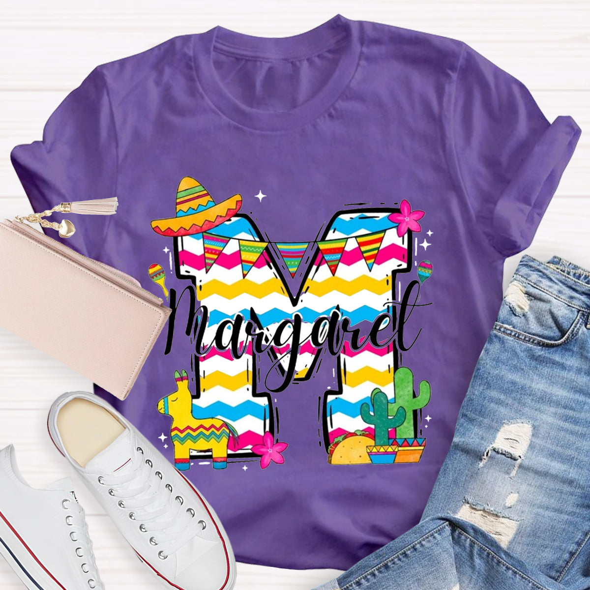 Personalized Your Own Name M For Margaret T-Shirt