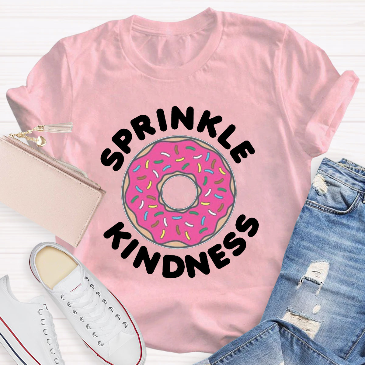 Sprinkle Kindness Funny Cute Donut T-Shirt