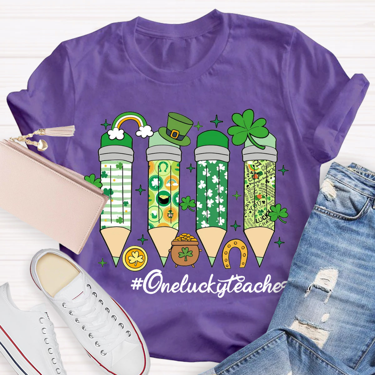 One Lucky Teacher T-Shirt