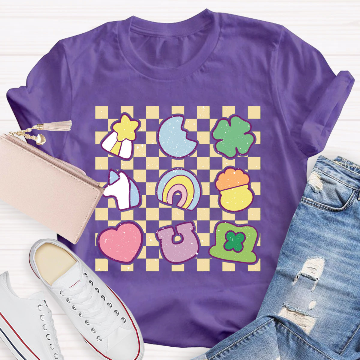 Checkered Lucky Charms T-Shirt