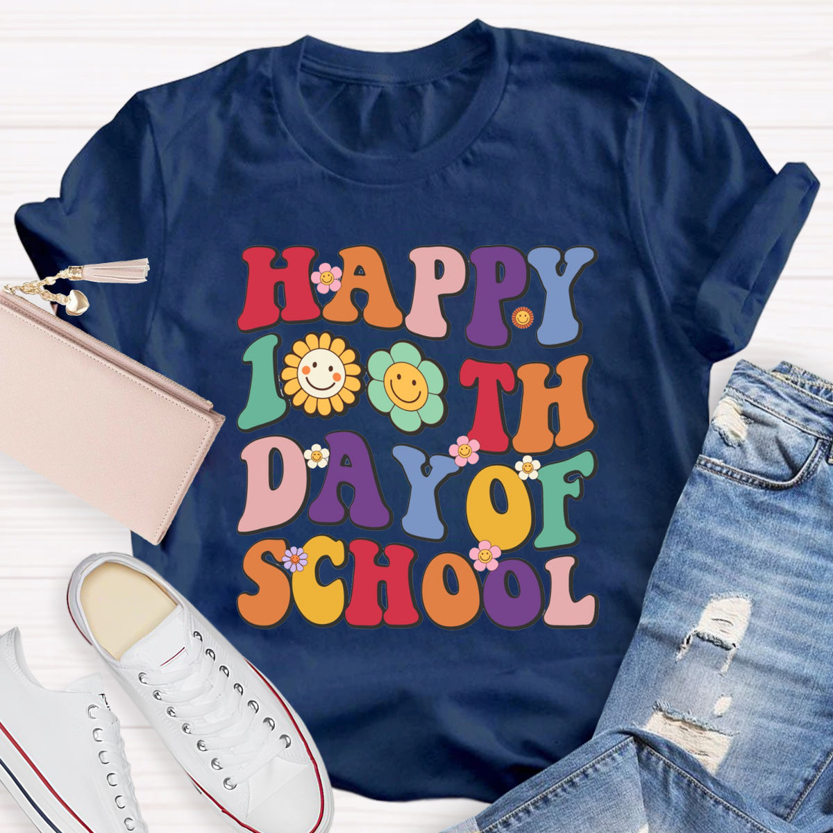 Happy 100th Days Of School Teacher T-Shirt