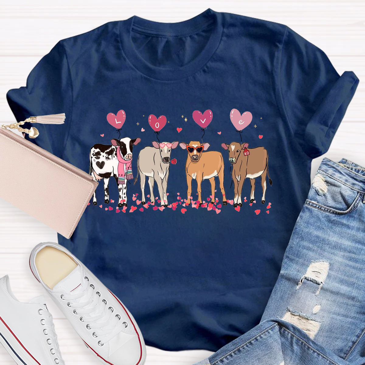 Cow Lover Valentines T-Shirt