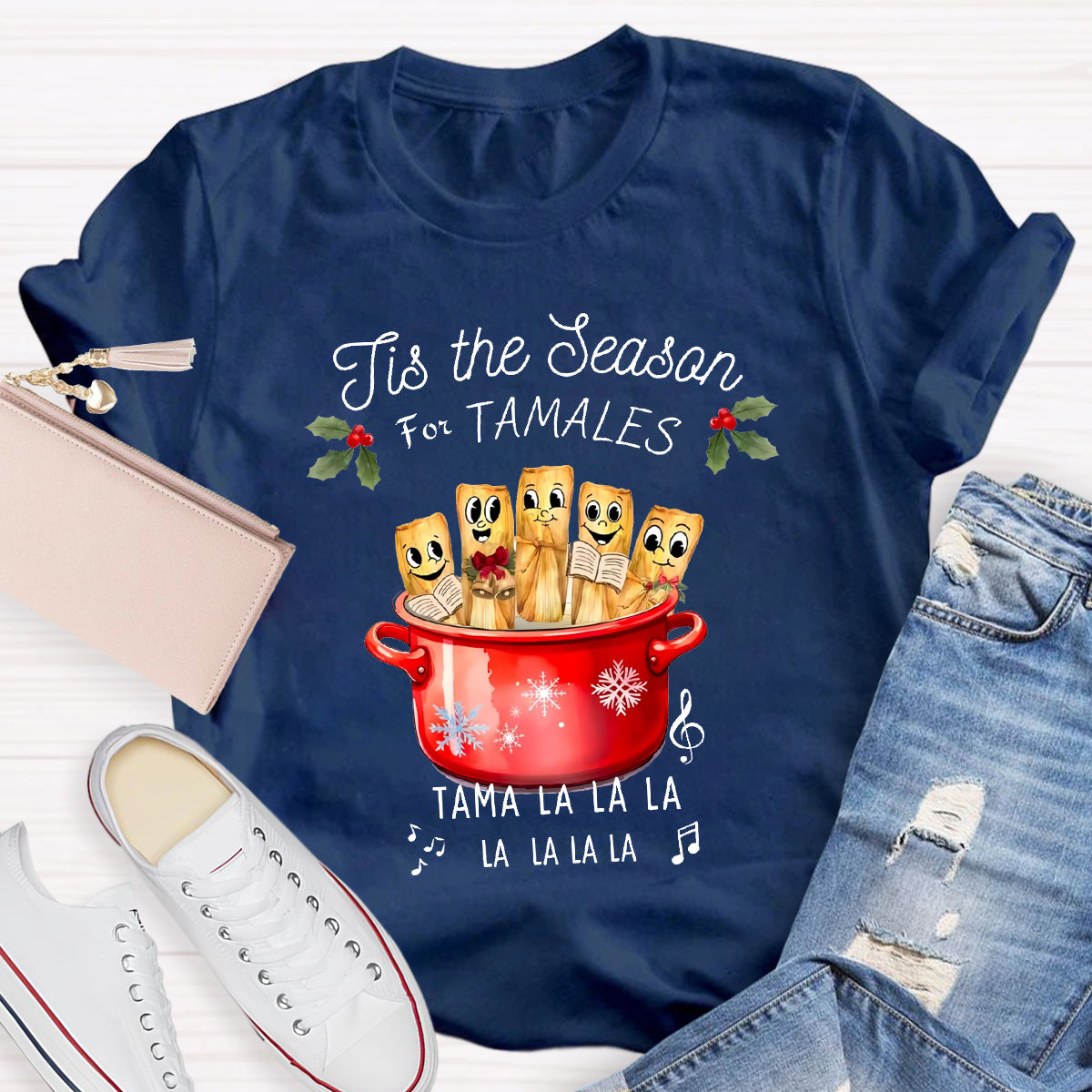 Tis The Season For Tamales Spanish Teacher T-Shirt