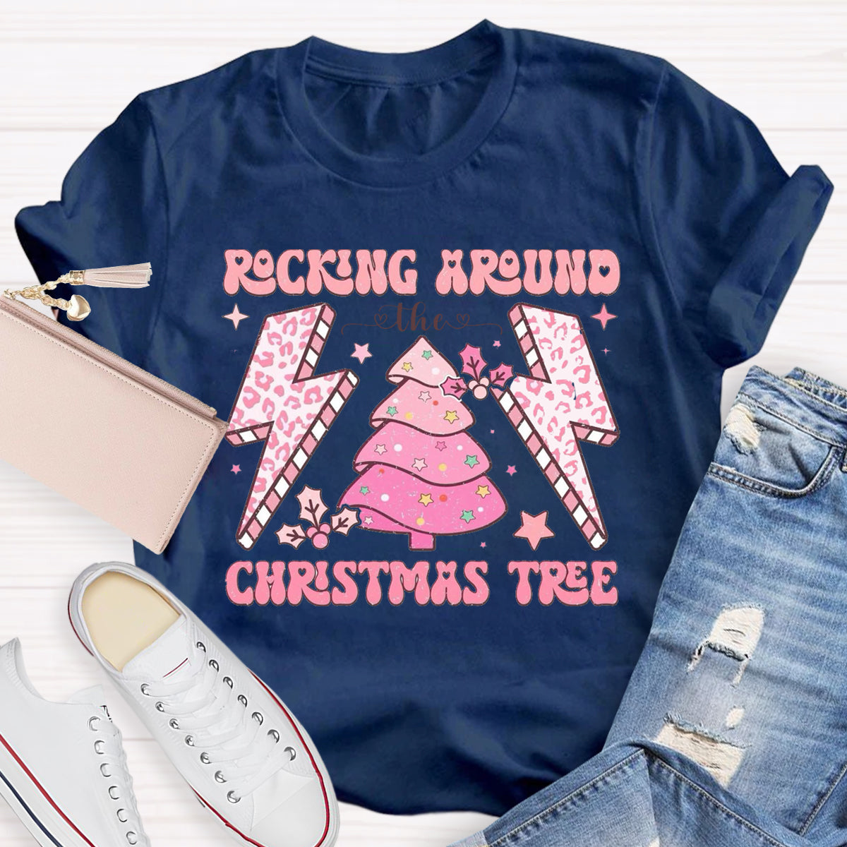 Rock Round The Classroom Tree Teacher T-Shirt