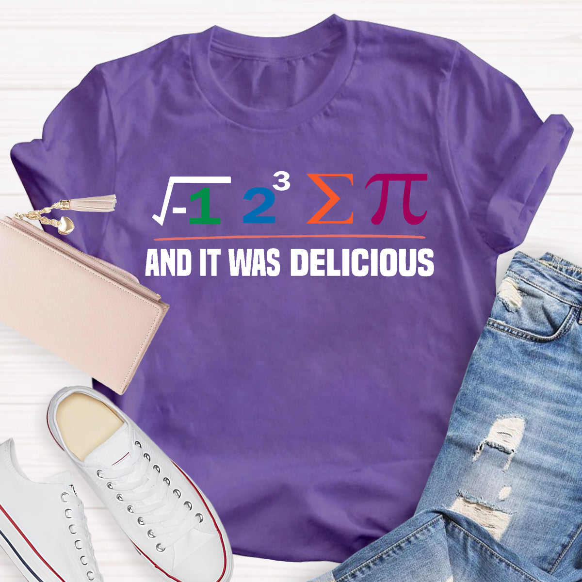 I Ate Some Pie And It Was Delicious Funny Math T-Shirt