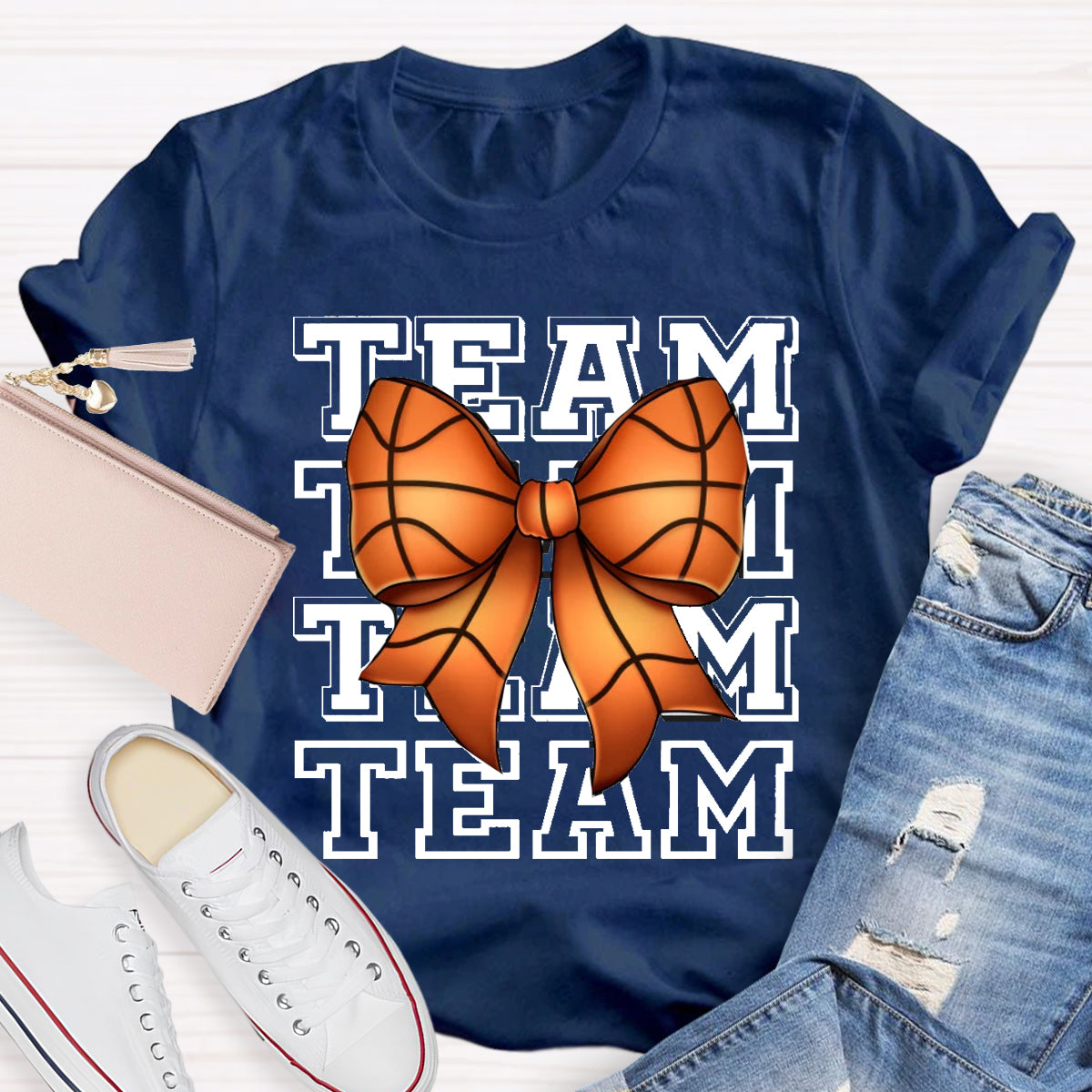 Game Day Team Bow Teacher T-Shirt