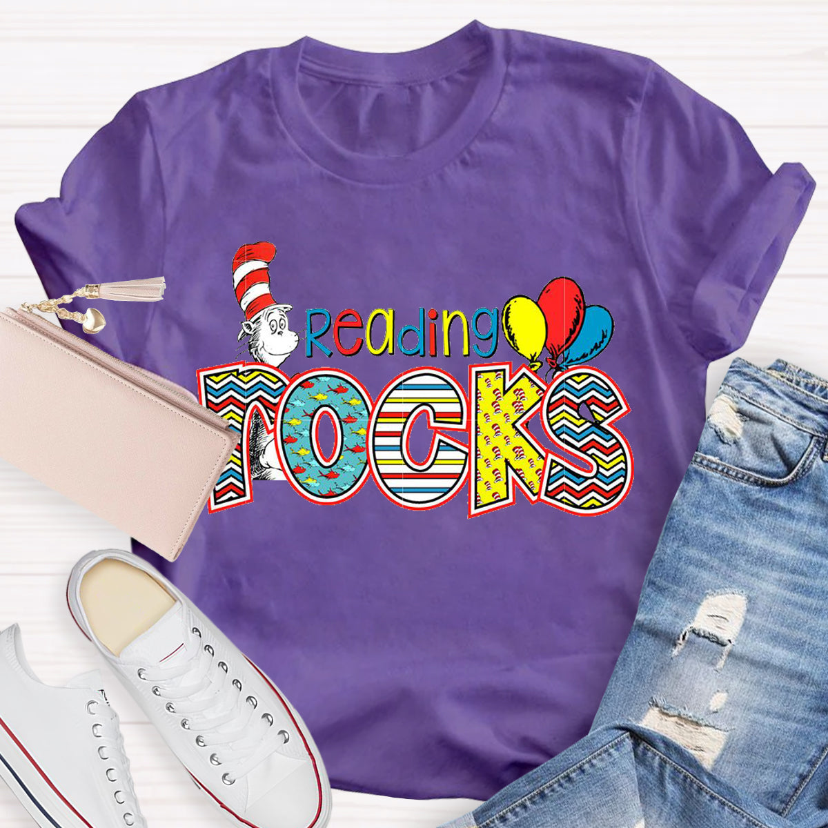 Reading Rocks Teacher T-Shirt