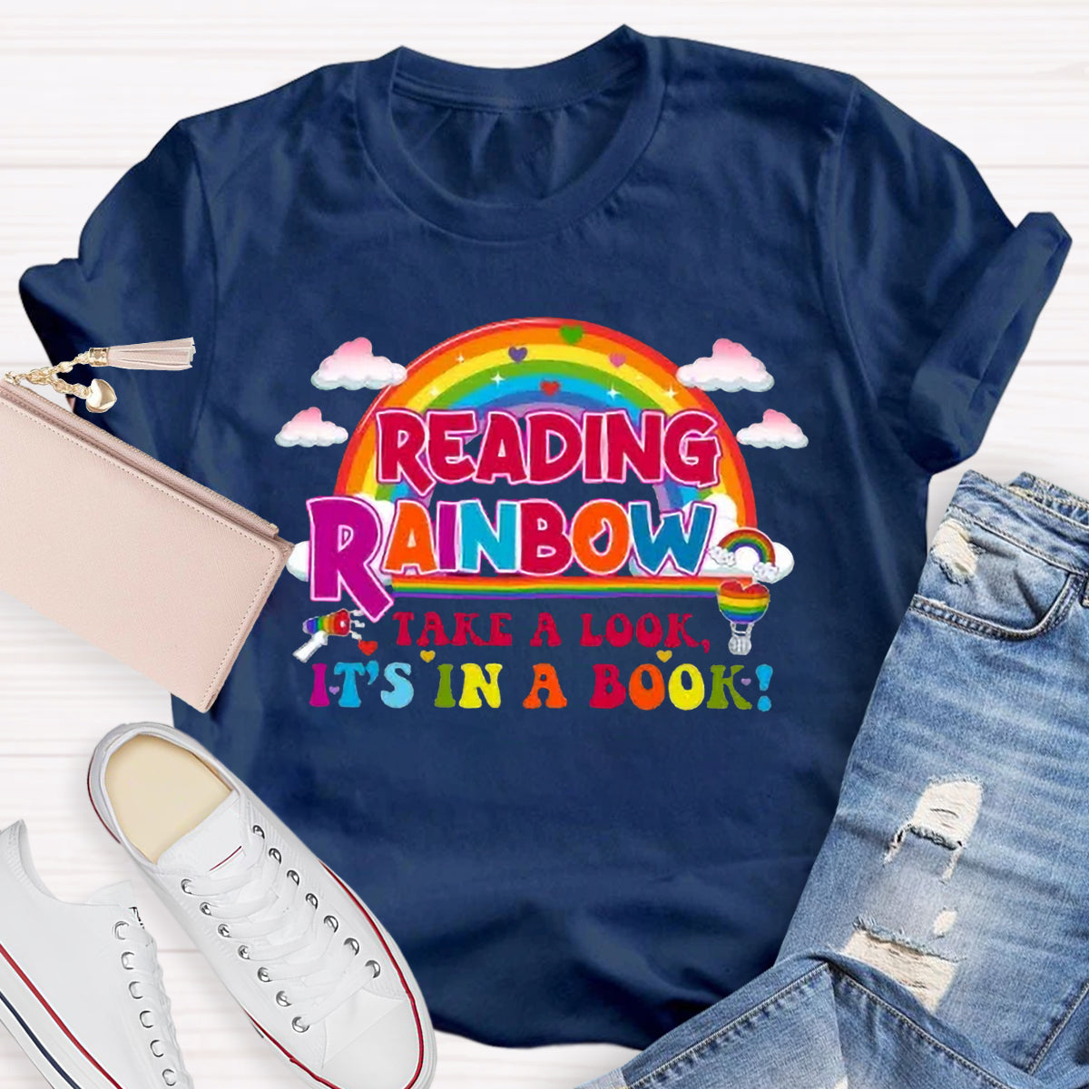 Reading Rainbow Take A Look Teacher T-Shirt