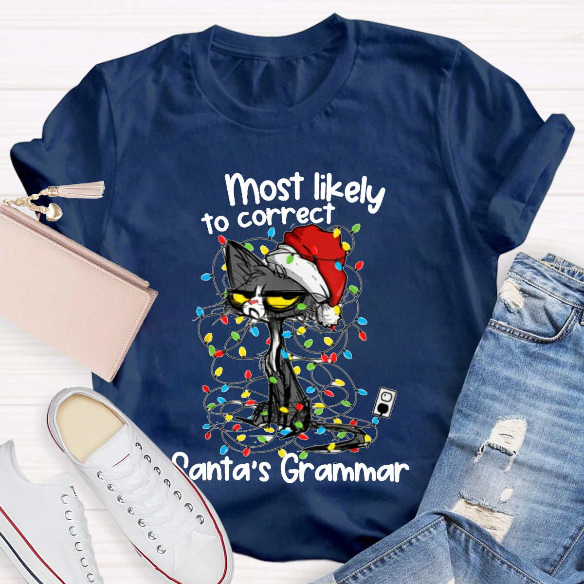 Most Likely To Correct Santa's Grammar T-Shirt