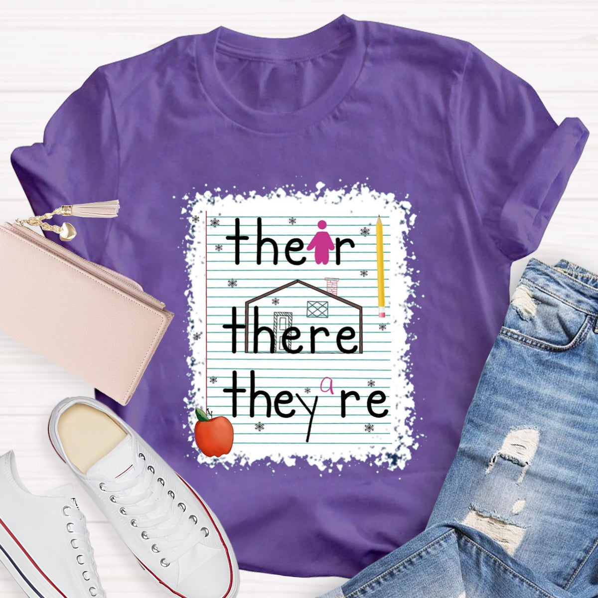 Their There They Are Teacher T-Shirt