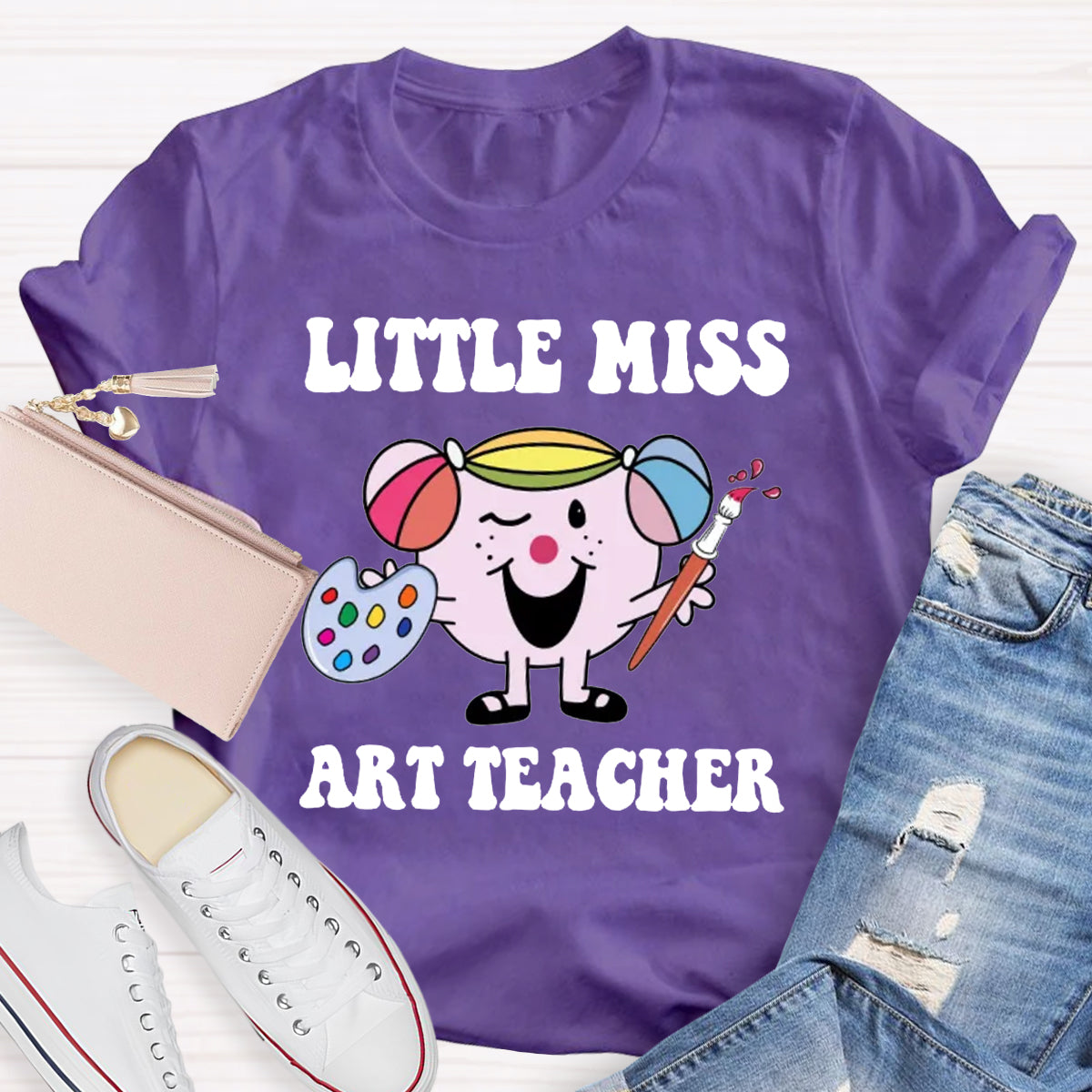 Little Miss  Art Teacher T-Shirt