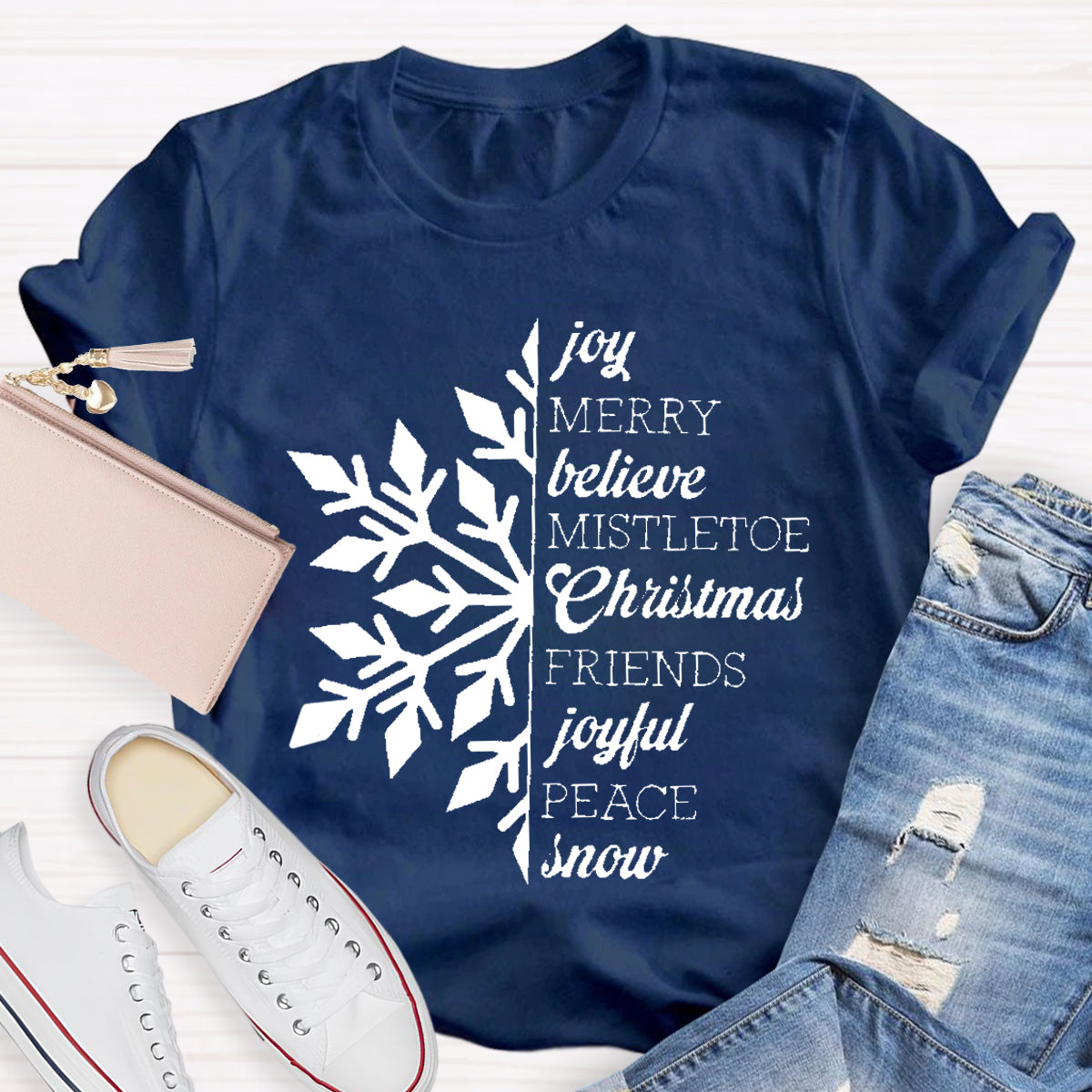 Merry Christmas Snowflake T-Shirt