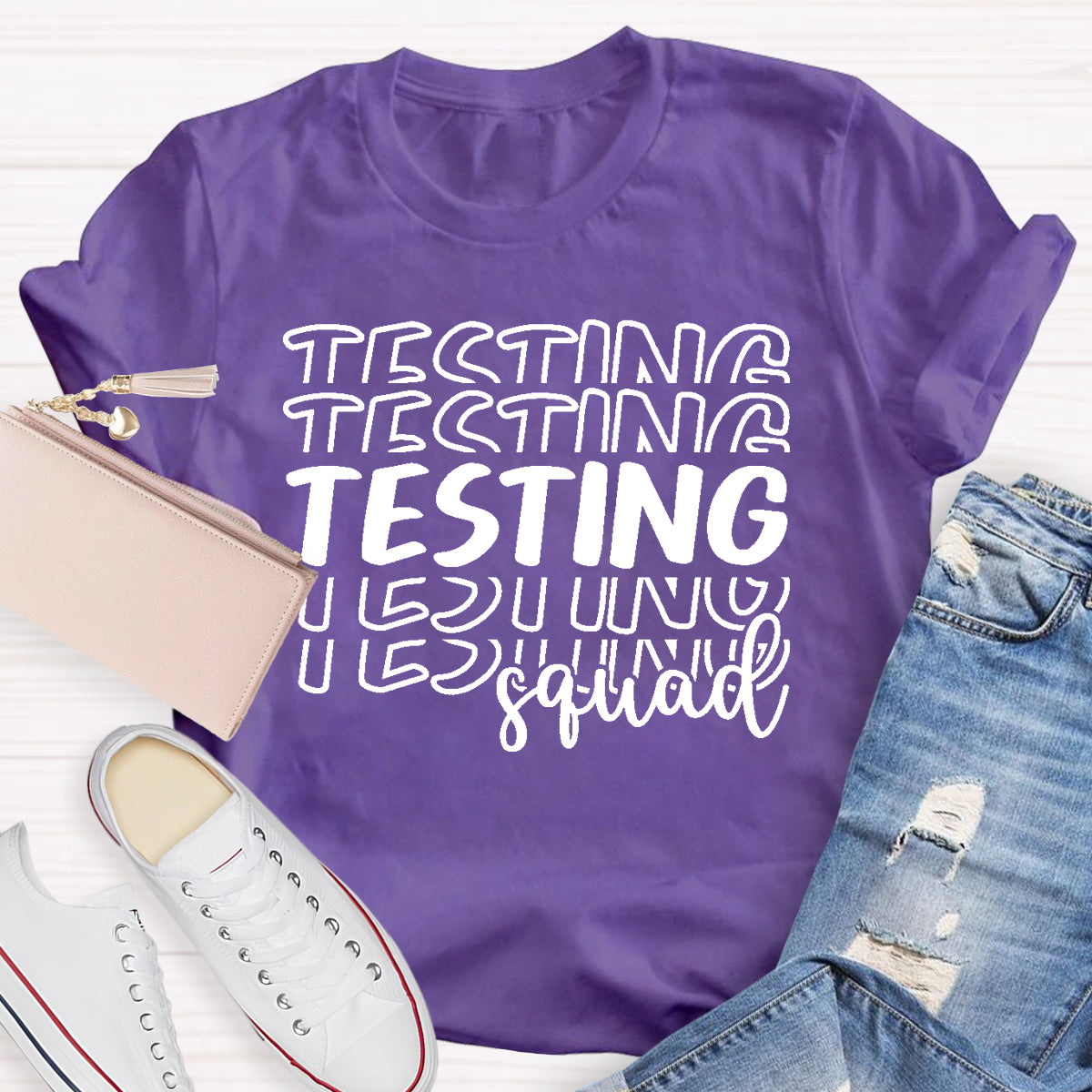 Testing Squad Teacher T-Shirt