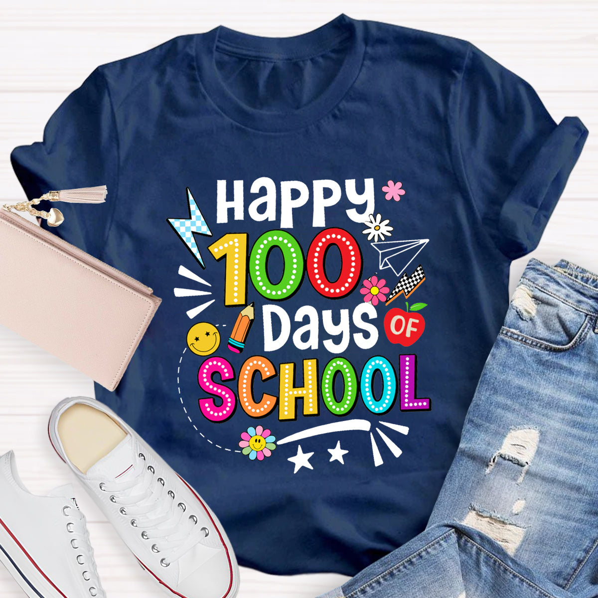 Happy 100 Days Of School T-Shirt