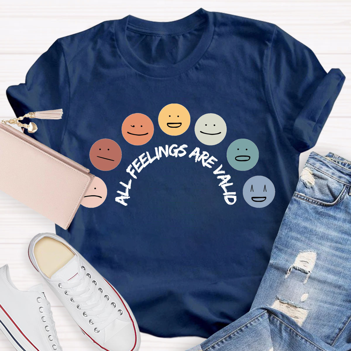 All Feelings Are Okay Teacher T-Shirt