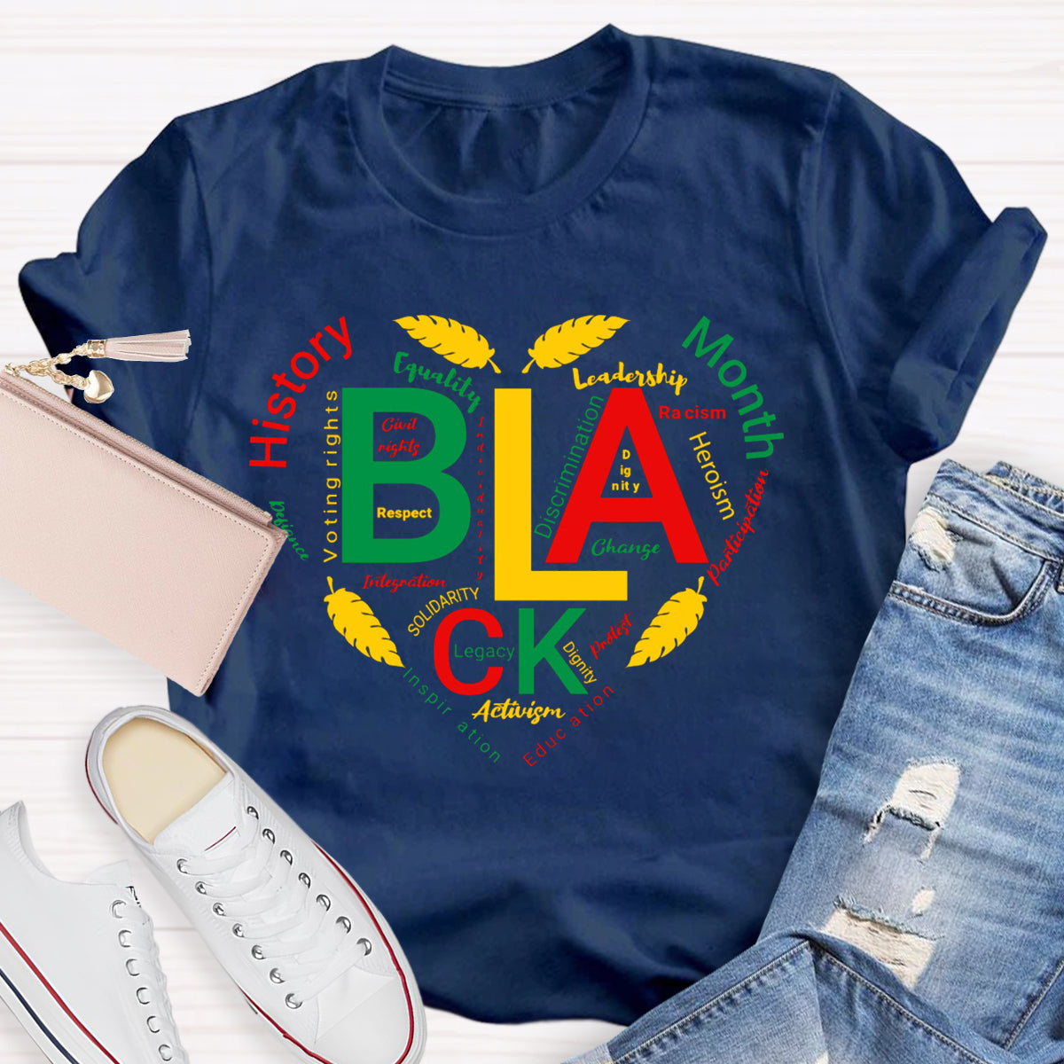 Black History Month Hearth T-Shirt