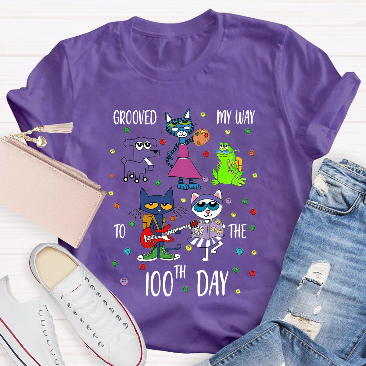 Grooved My Way To The 100th Day T-Shirt