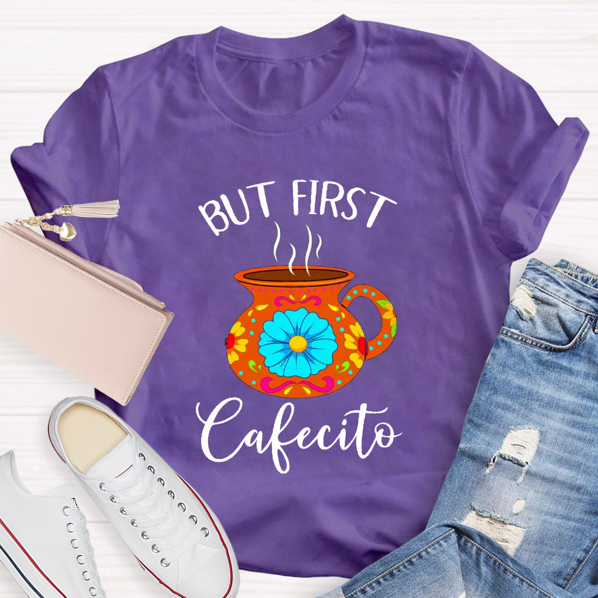 But First Cafecito Spanish Teacher T-Shirt