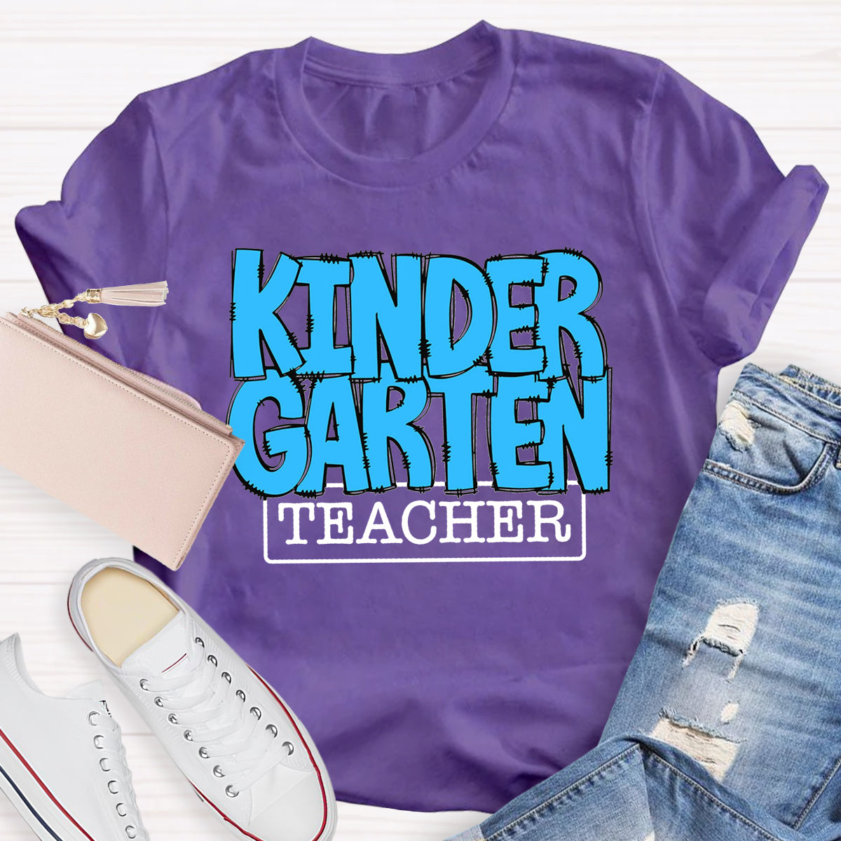 Personalized Grade Blue Printed T-Shirt