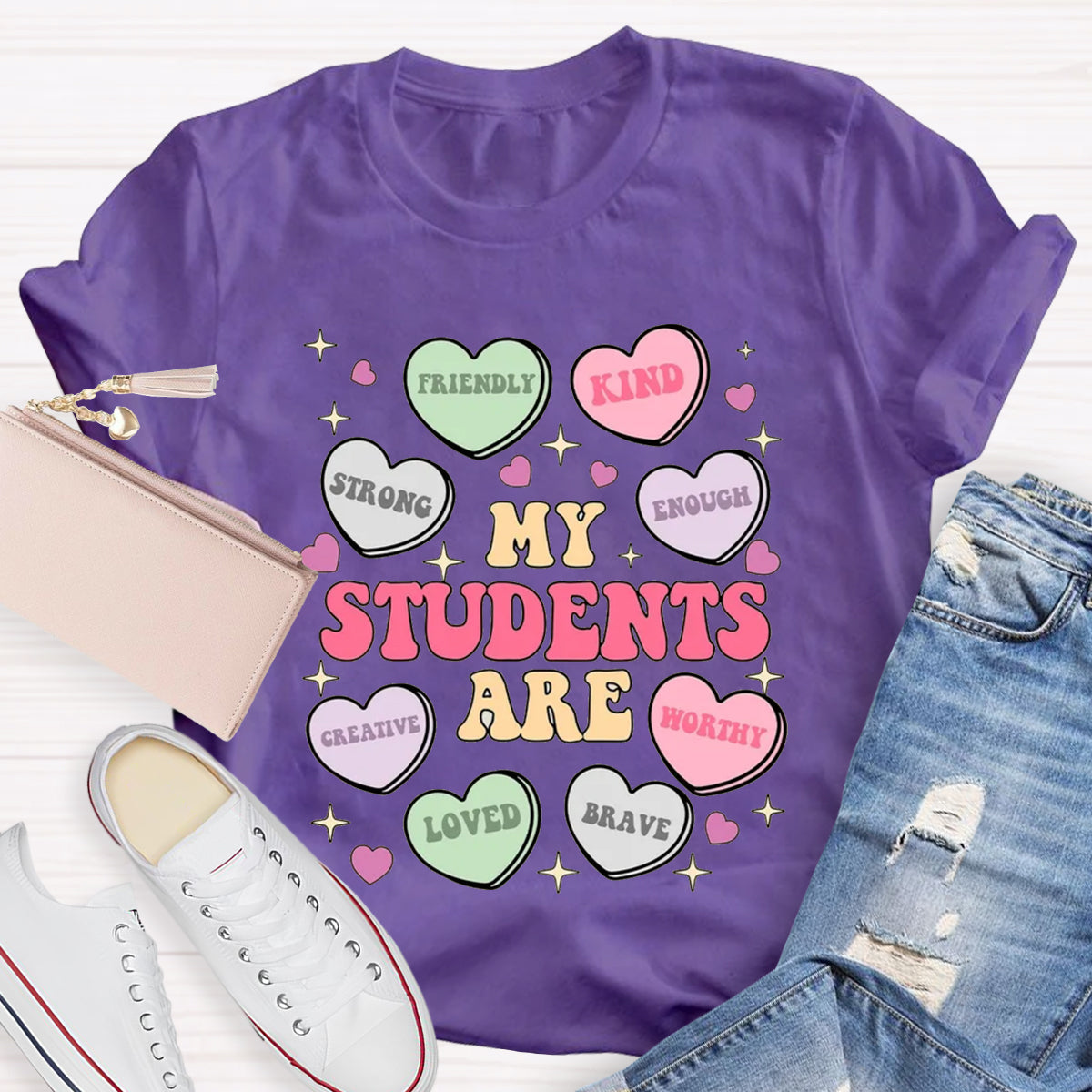 My Students Are Brave Loved Teacher T-Shirt