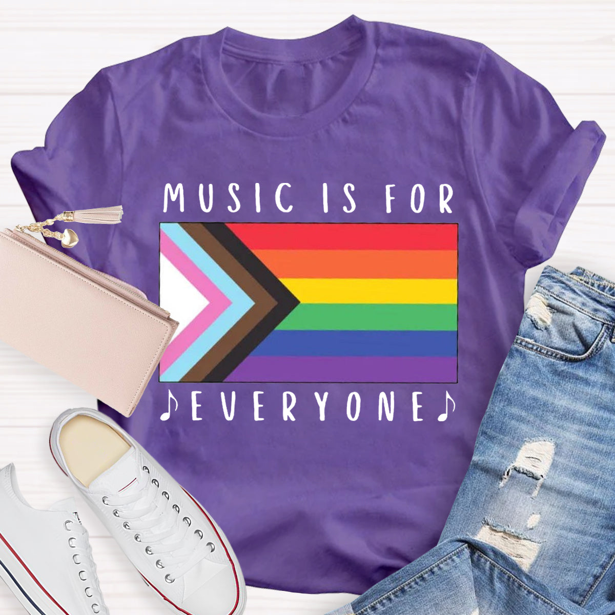 Music Is For Everyone Teacher T-Shirt