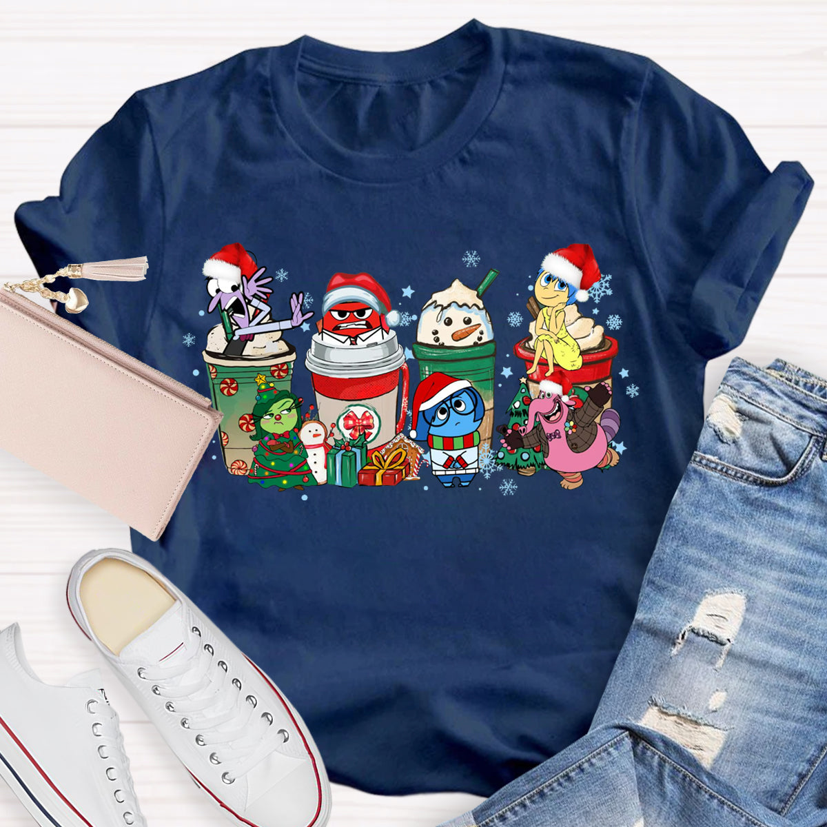 Christmas Coffee With Bright Feels T-Shirt