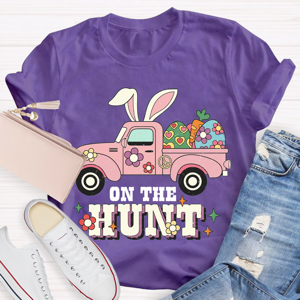 Easter Day Bunny On The Hunt T-Shirt