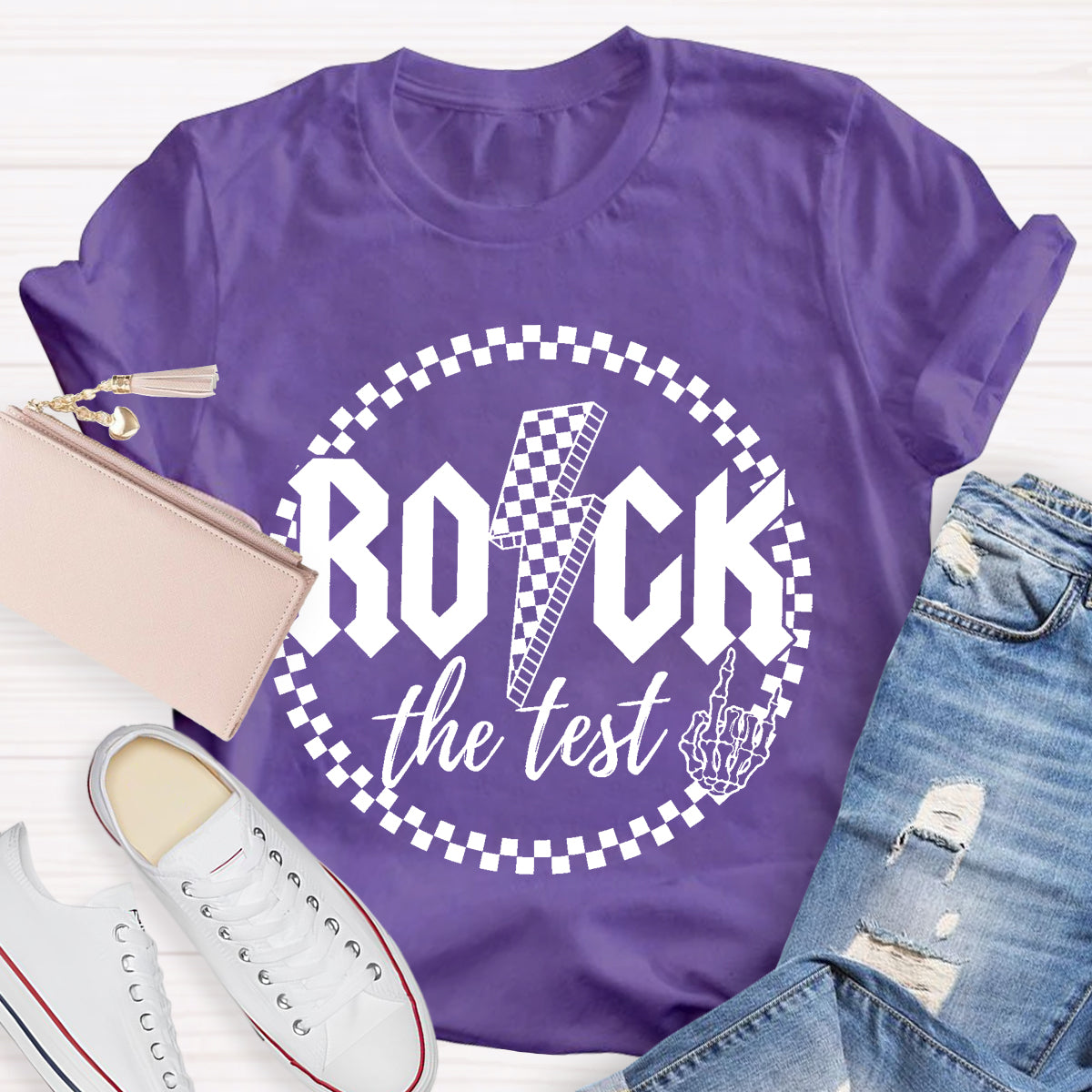 Rock The Test Teacher T-Shirt