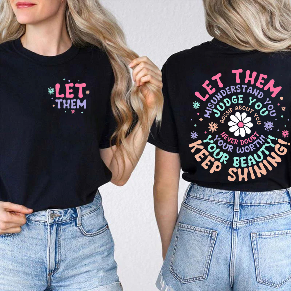 Keep Shining Double Printed T-shirt