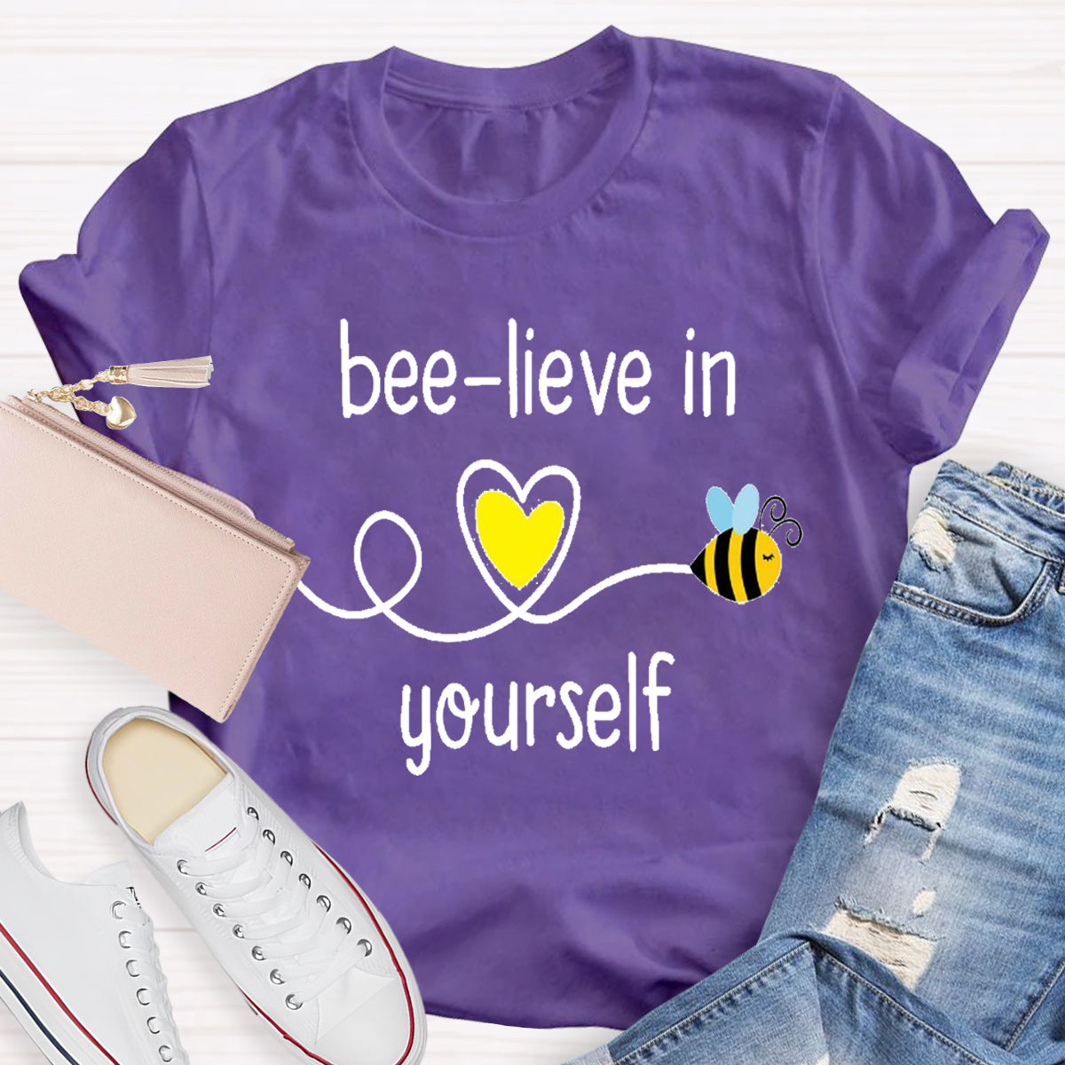 Bee-lieve In Yourself Teacher T-Shirt