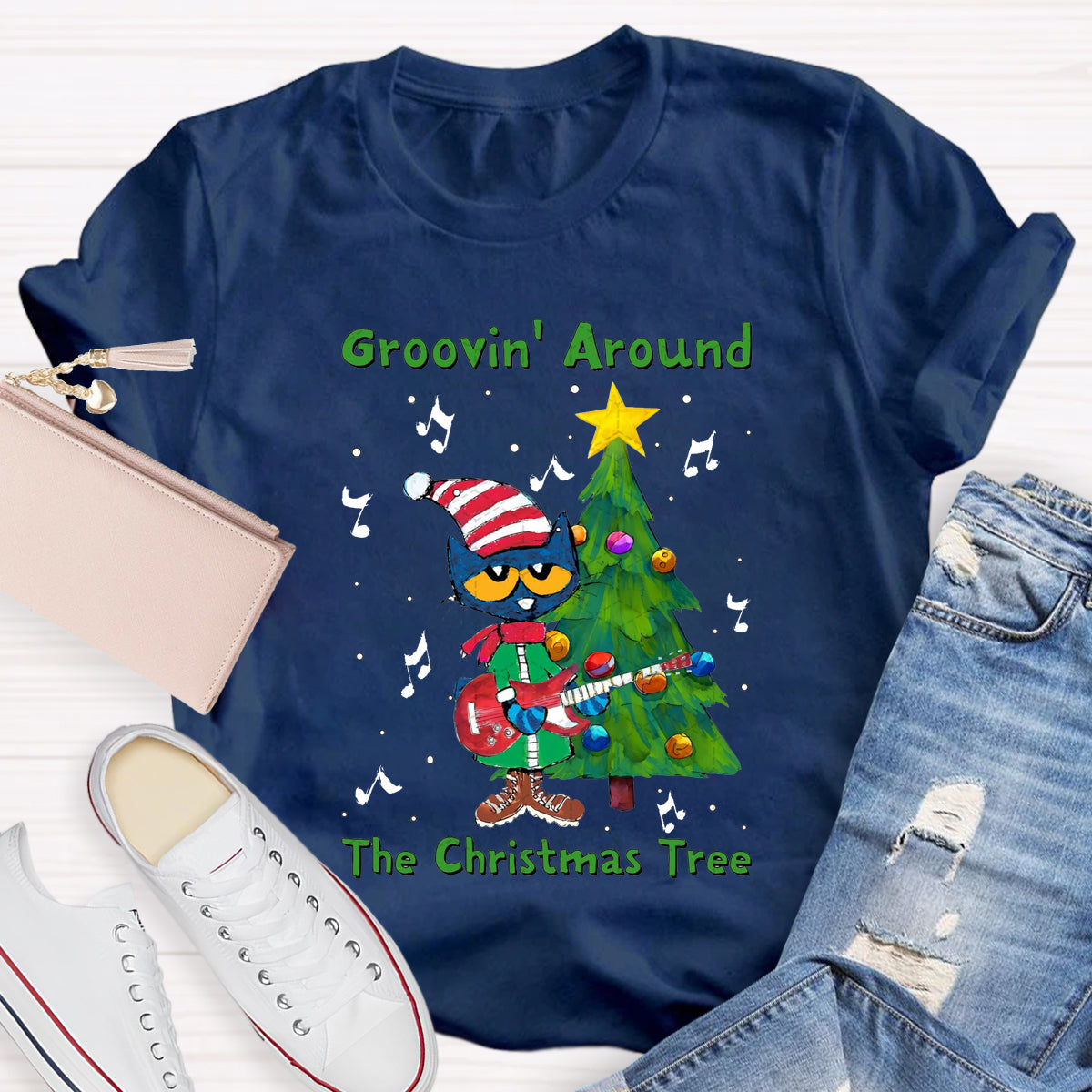 Groovin Around The Christmas Tree T-Shirt